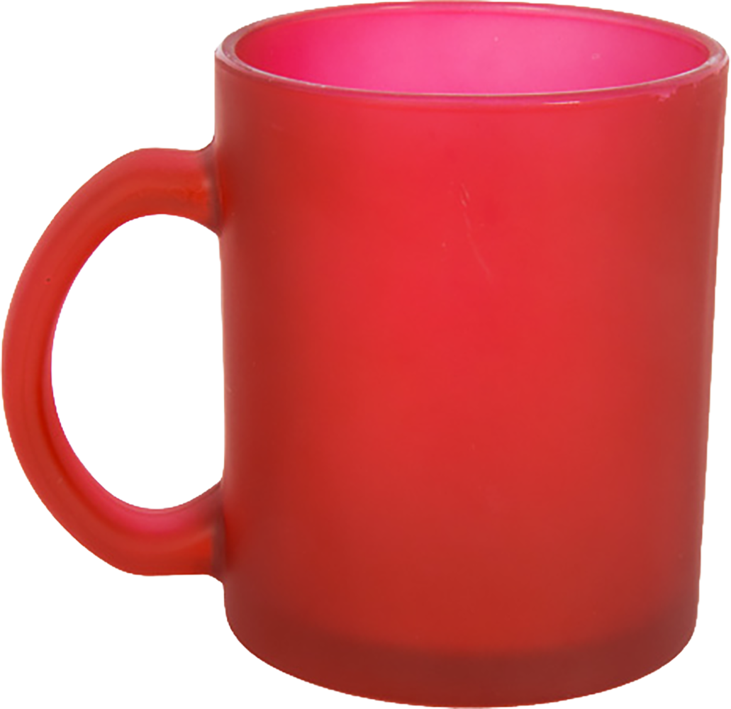 Glastasse Carina rot matt