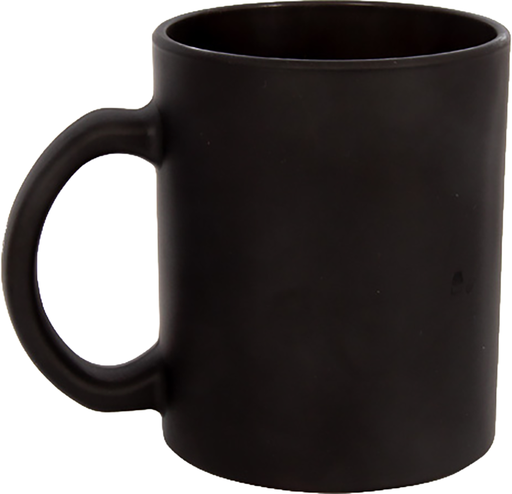 Glastasse Carina schwarz matt